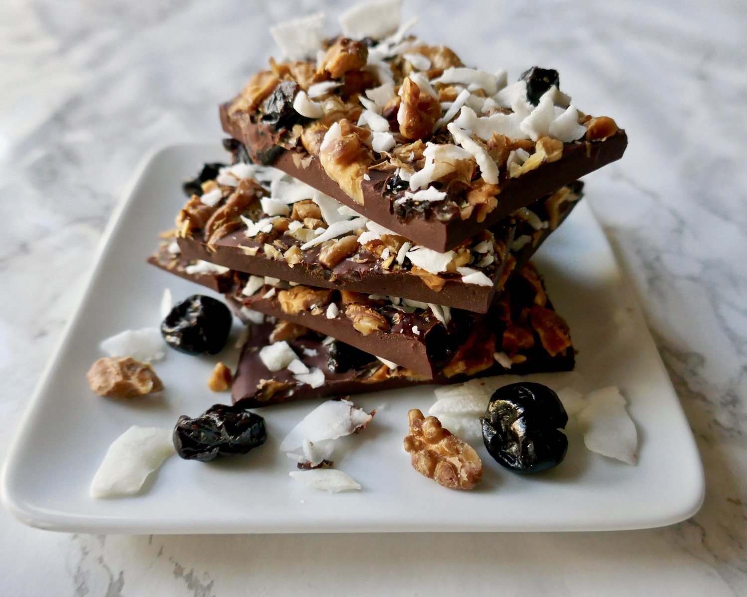 Chocolate Cherry Nut Bark | Recipe Cloud App