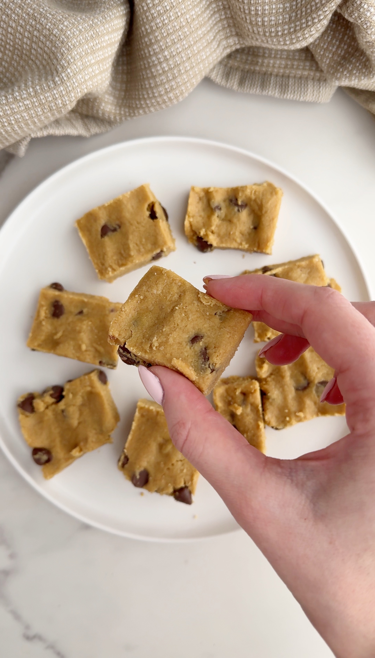 Healthy Cookie Dough Bars - Real Little Meals | Recipe Cloud App