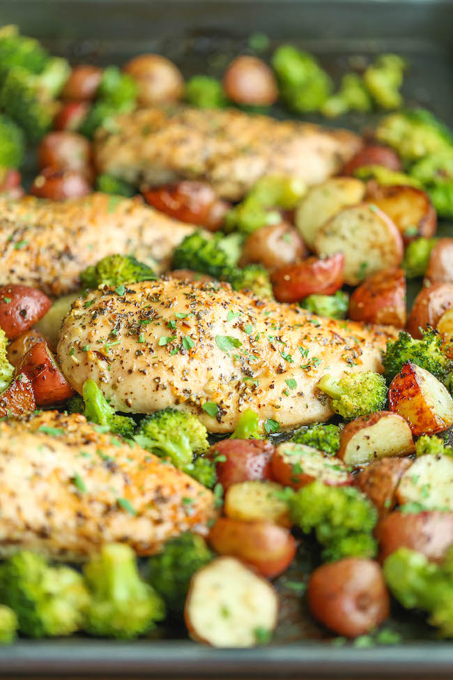 One Pan Honey Garlic Chicken and Veggies | Recipe Cloud App