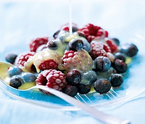 Iced Berries with Limoncello White Chocolate Sauce | Recipe Cloud App