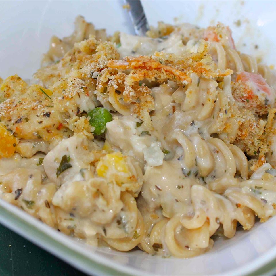 Casserole: Chicken And Pasta With Mixed Vegetables | Recipe Cloud App