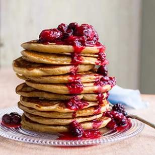 Whole-Grain Buttermilk Pancakes | Recipe Cloud App