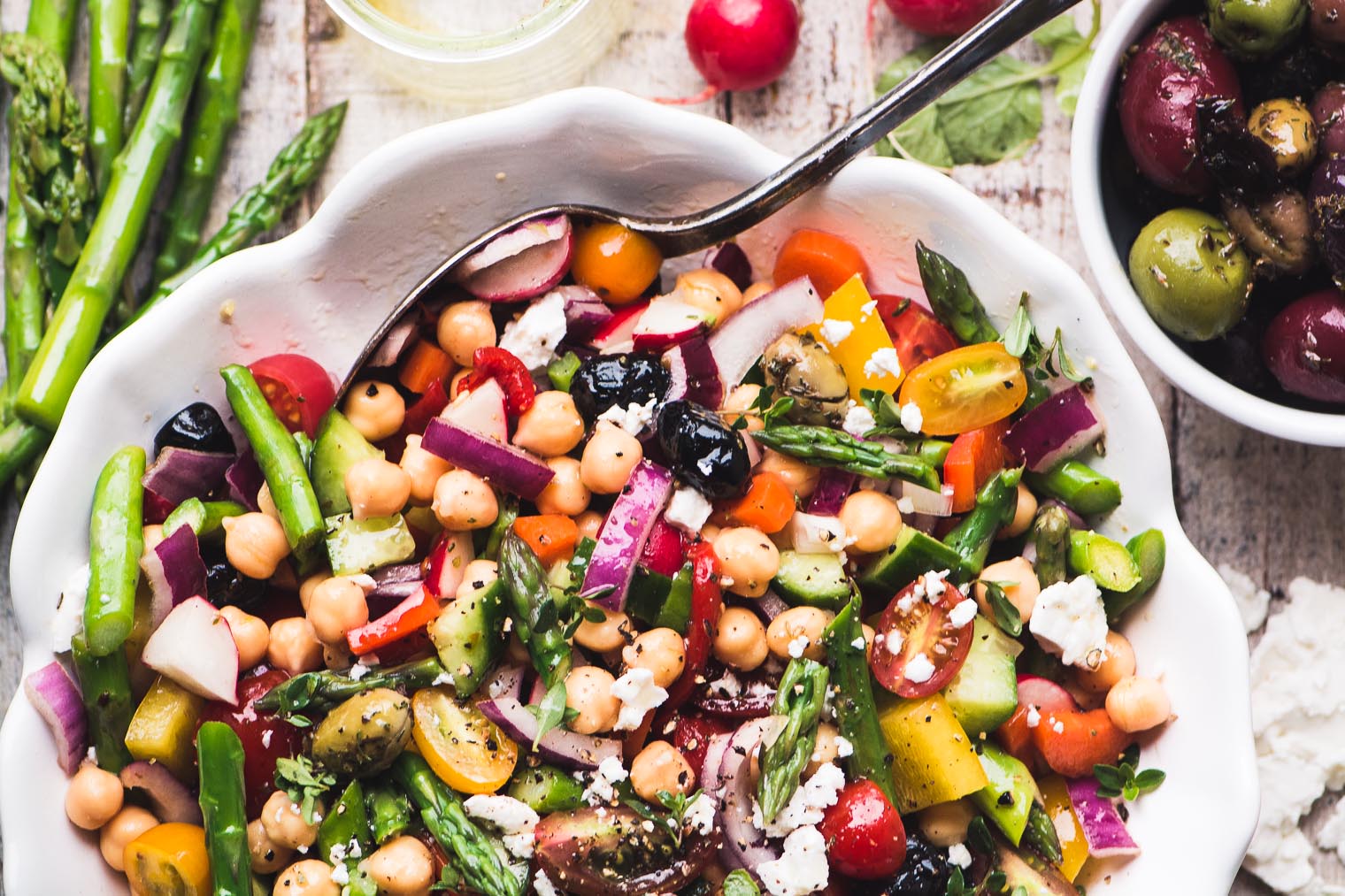 Chopped Asparagus Salad Recipe | Recipe Cloud App