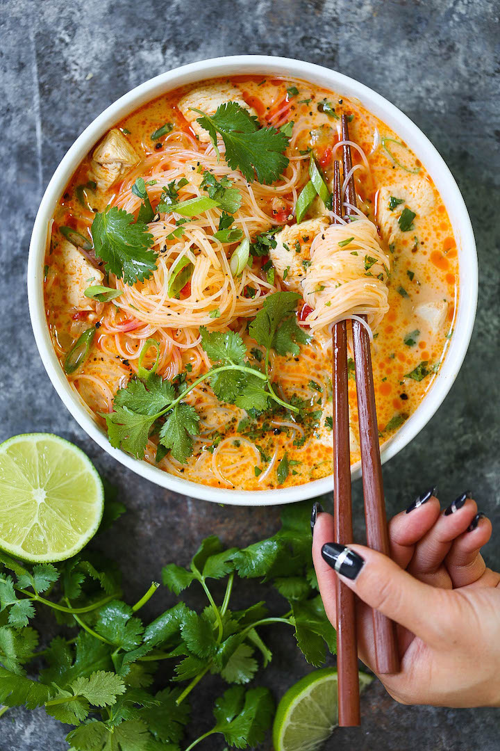Thai Red Curry Noodle Soup Thai Red Curry Noodle Soup - Damn Delicious | Recipe Cloud App