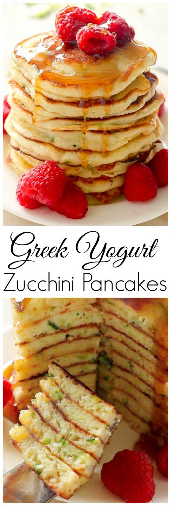 Greek Yogurt Zucchini Pancakes - Baker By Nature | Recipe Cloud App