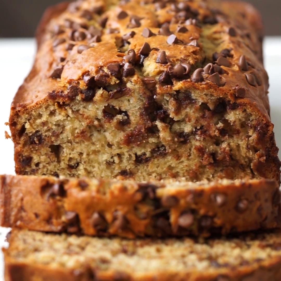 One Bowl Chocolate Chip Banana Bread Recipe By Tasty | Recipe Cloud App