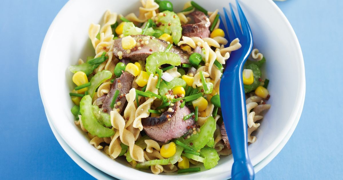 Warm Lamb Pasta Salad | Recipe Cloud App