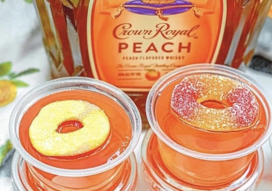 CROWN PEACH JELLO SHOTS | Recipe Cloud App