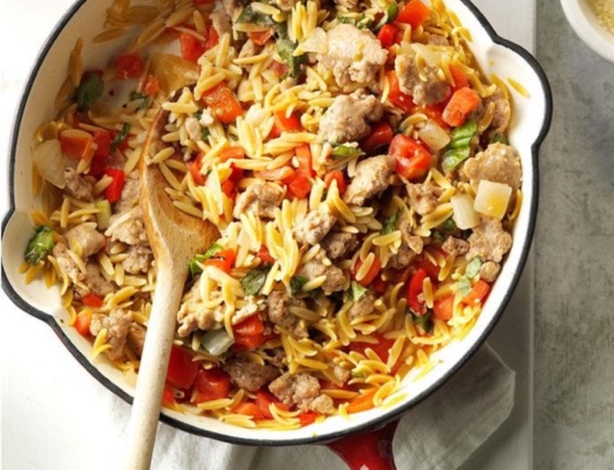 Italian Sausage Orzo | Recipe Cloud App