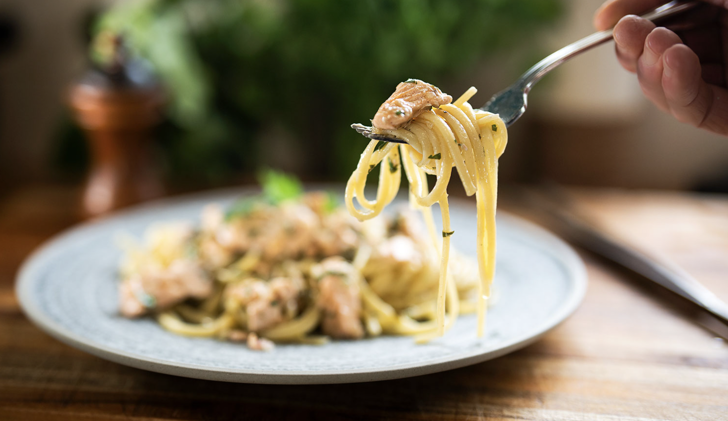 Linguini: Salmon Lemon Pasta | Recipe Cloud App