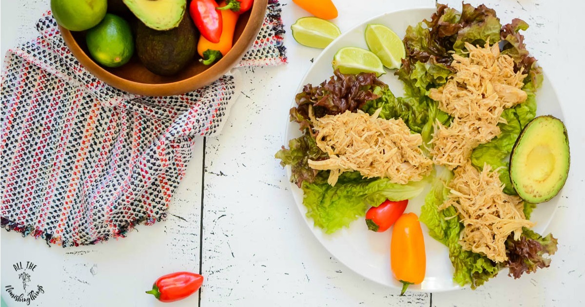 Super Simple Instant Pot Salsa Verde Chicken - Slow Cooker, too! (paleo, keto, Whole30) | Recipe Clo