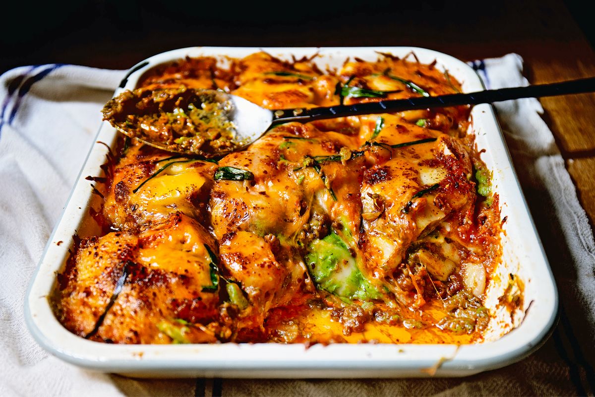 Korean Rice Cake "Lasagna" | Recipe Cloud App