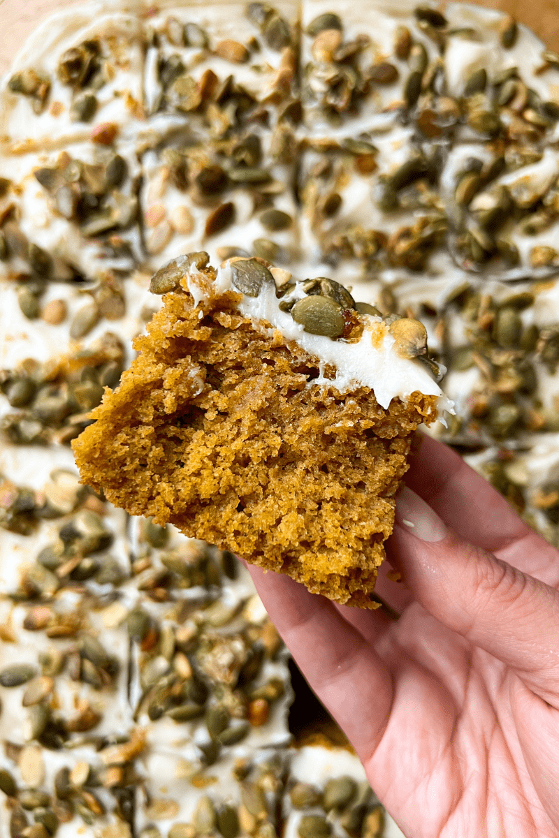 Moist Pumpkin Cake with Cream Cheese Frosting | Recipe Cloud App