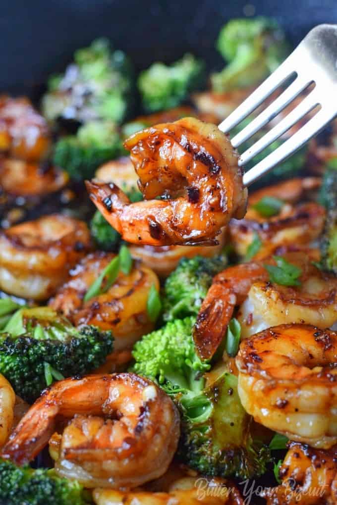 Shrimp: Honey Garlic Butter Shrimp & Broccoli | Recipe Cloud App