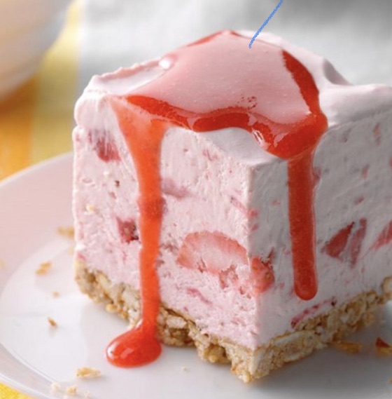 Freezer Strawberry Shortbread Dessert | Recipe Cloud App