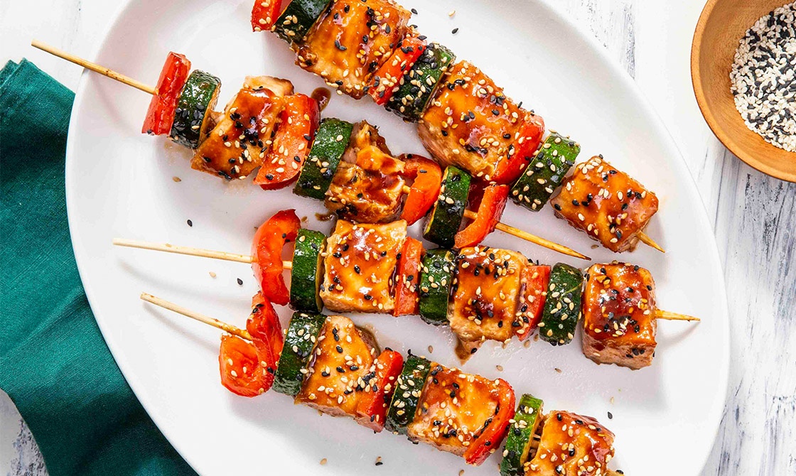 Salmon Teriyaki Skewers | Recipe Cloud App
