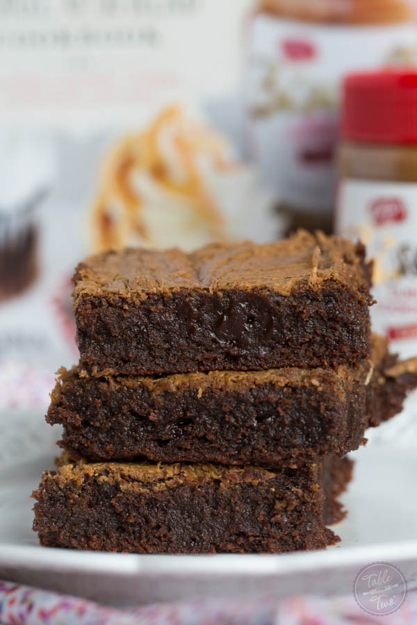 Fudgy Biscoff Swirl Brownies | Recipe Cloud App