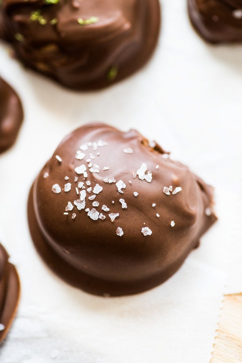 Chocolate Covered Almond Butter Balls | Recipe Cloud App