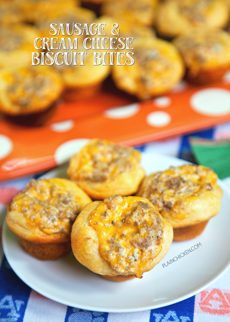 Sausage And Cream Cheese Biscuit Bites {Football Friday} Sausage And Cream Cheese Biscuit Bites {Foo