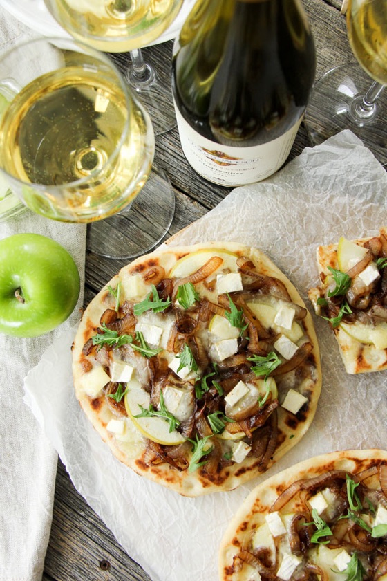 Flatbread Apple, Brie, & Caramelized Onions | Recipe Cloud App