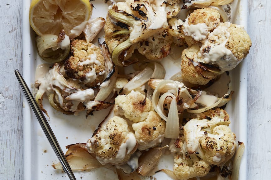 Roasted Cauliflower With Lemon Tahini - What's Gaby Cooking | Recipe Cloud App