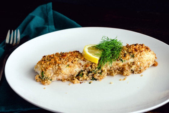 Walnut Crusted White Fish | Recipe Cloud App