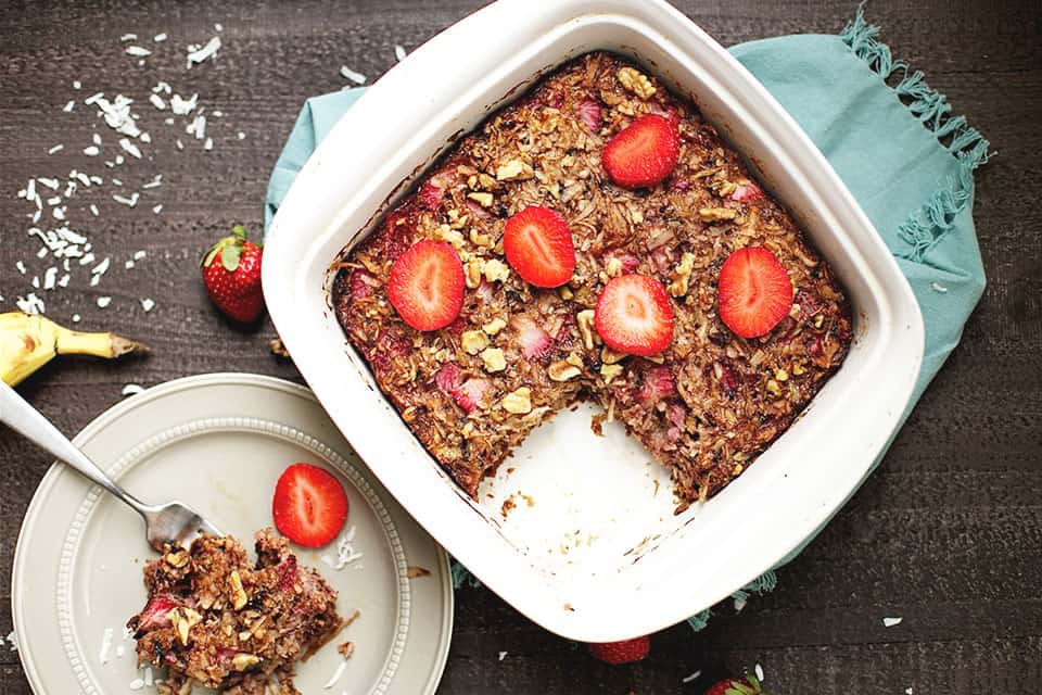 Strawberry Coconut Breakfast Bake - Wholesomelicious | Recipe Cloud App