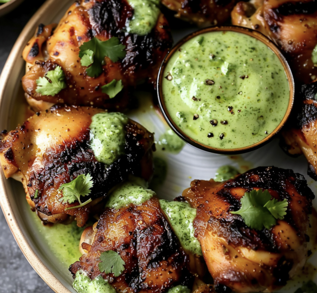 Chicken Thighs: Peruvian Grilled Chicken with Creamy Green Sauce | Recipe Cloud App