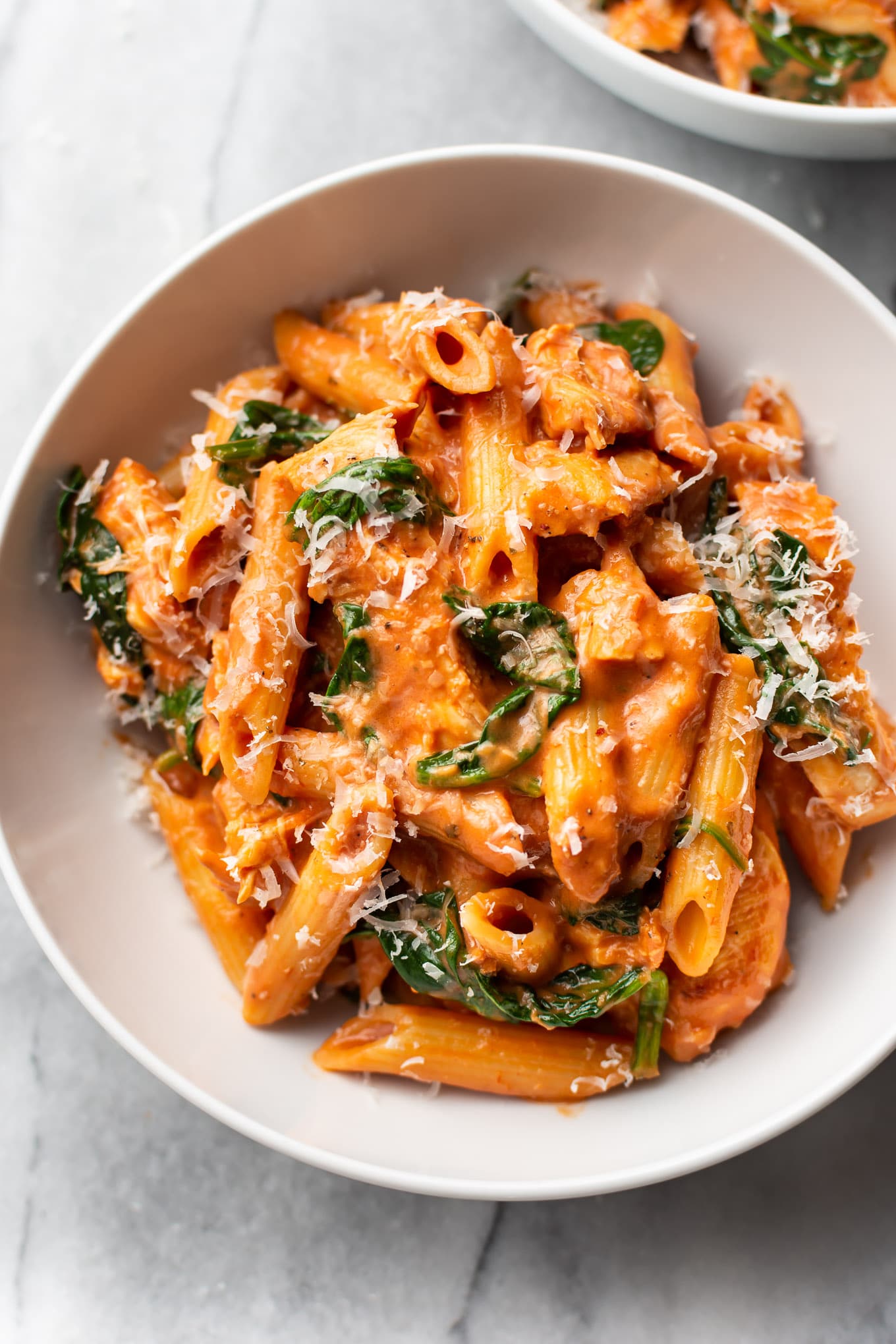 Tomato Spinach Chicken Pasta | Recipe Cloud App