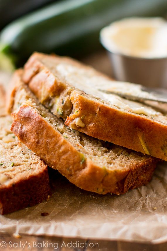 Greek Yogurt Zucchini Bread - Sally's Baking Addiction | Recipe Cloud App