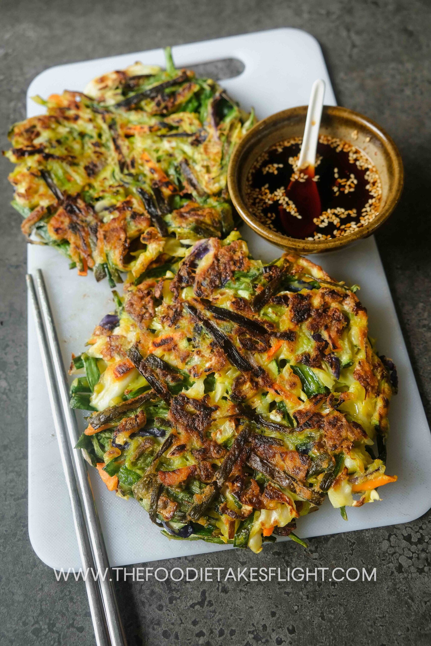 Vegan Yachaejeon (Korean Vegetable Pancakes) | Recipe Cloud App