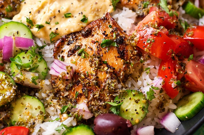 Chicken: Greek Rice Bowl | Recipe Cloud App