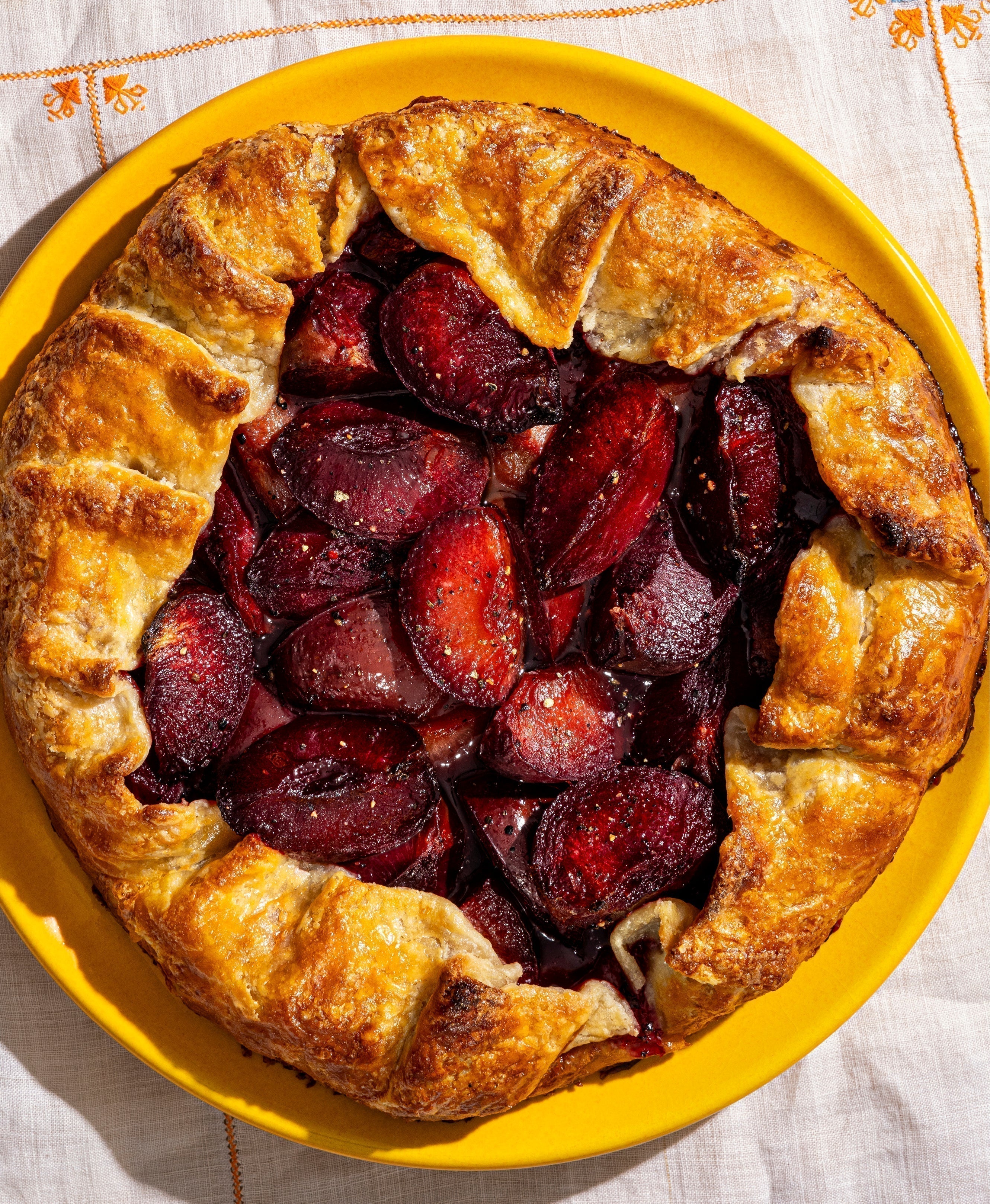 Rebecca's Sugared And Peppered Plum Galette | Recipe Cloud App