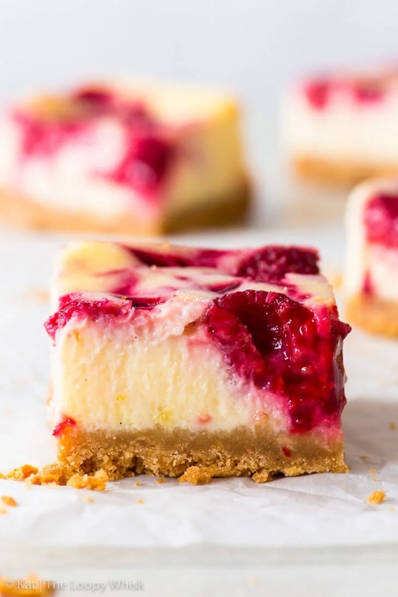 Raspberry Cheesecake Bars | Recipe Cloud App