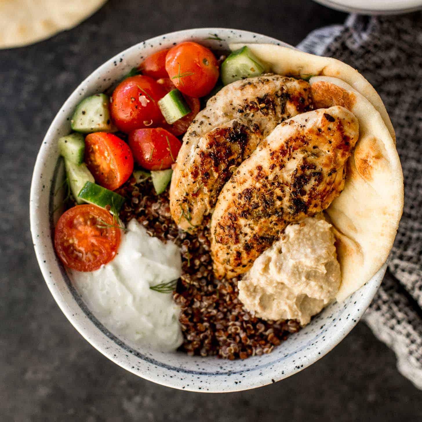 Mediterranean Chicken Quinoa Bowl | Recipe Cloud App