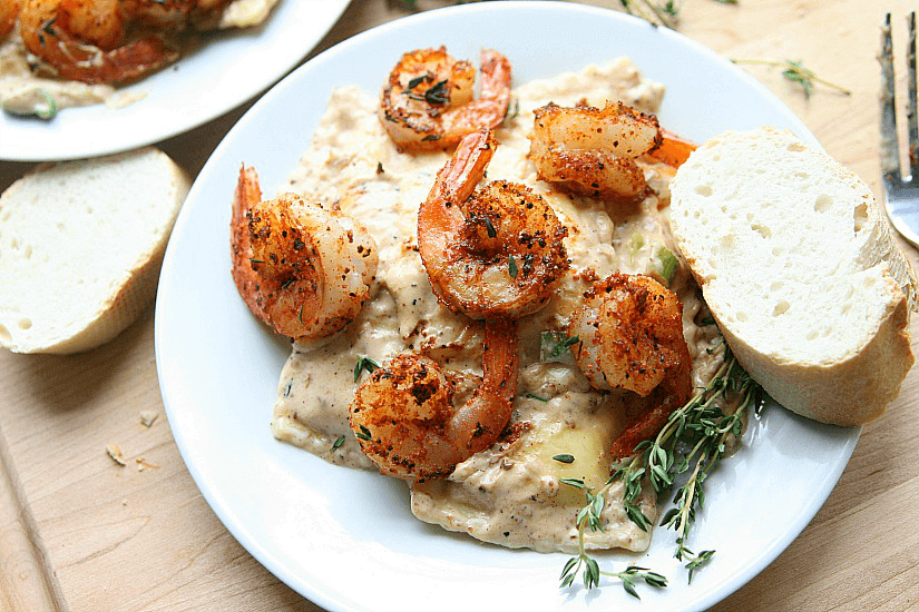 Shrimp: Blackened Shrimp And Cheese Ravioli | Recipe Cloud App