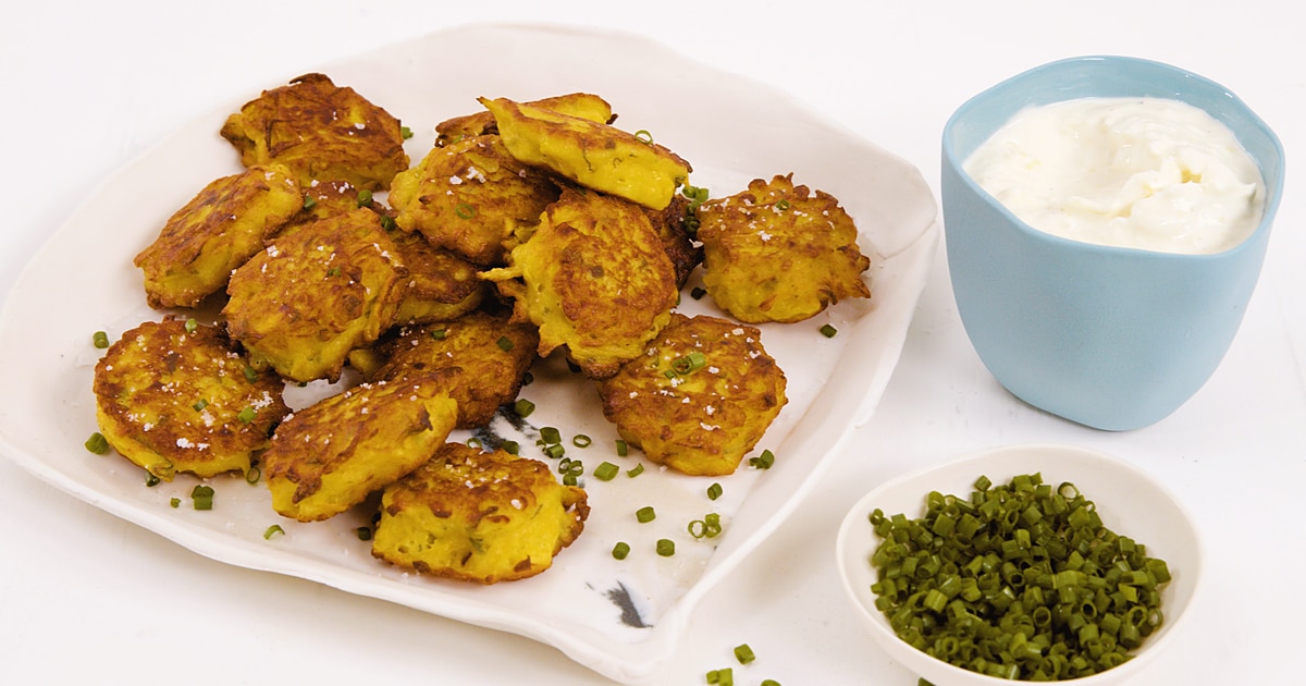 Pumpkin Fritter Bites With Garlic Dip | Recipe Cloud App