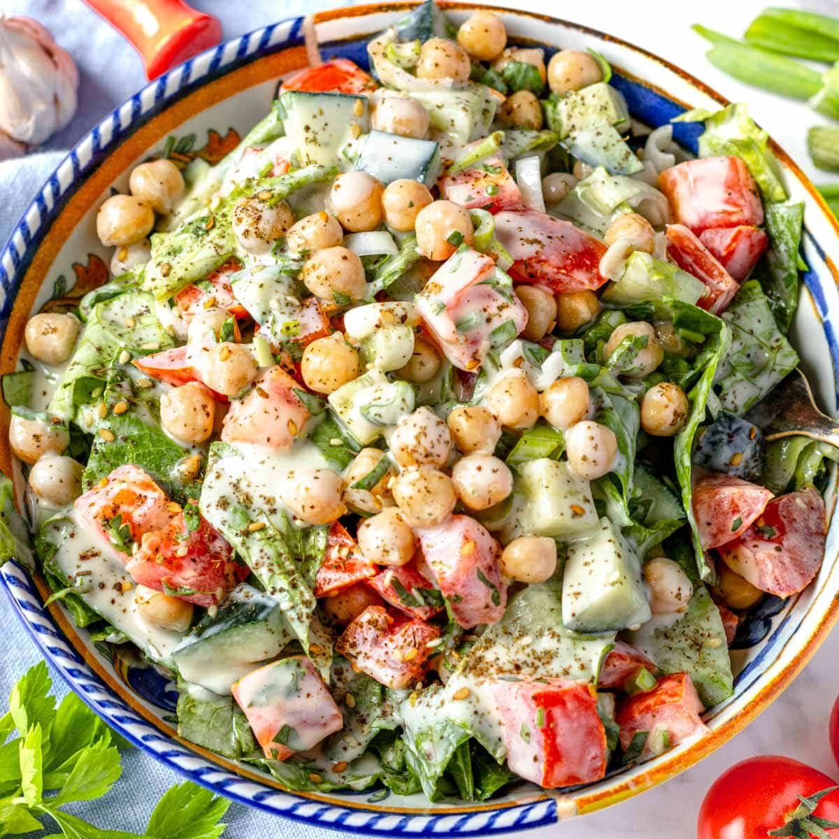 Tahini Salad - The Plant Based School | Recipe Cloud App