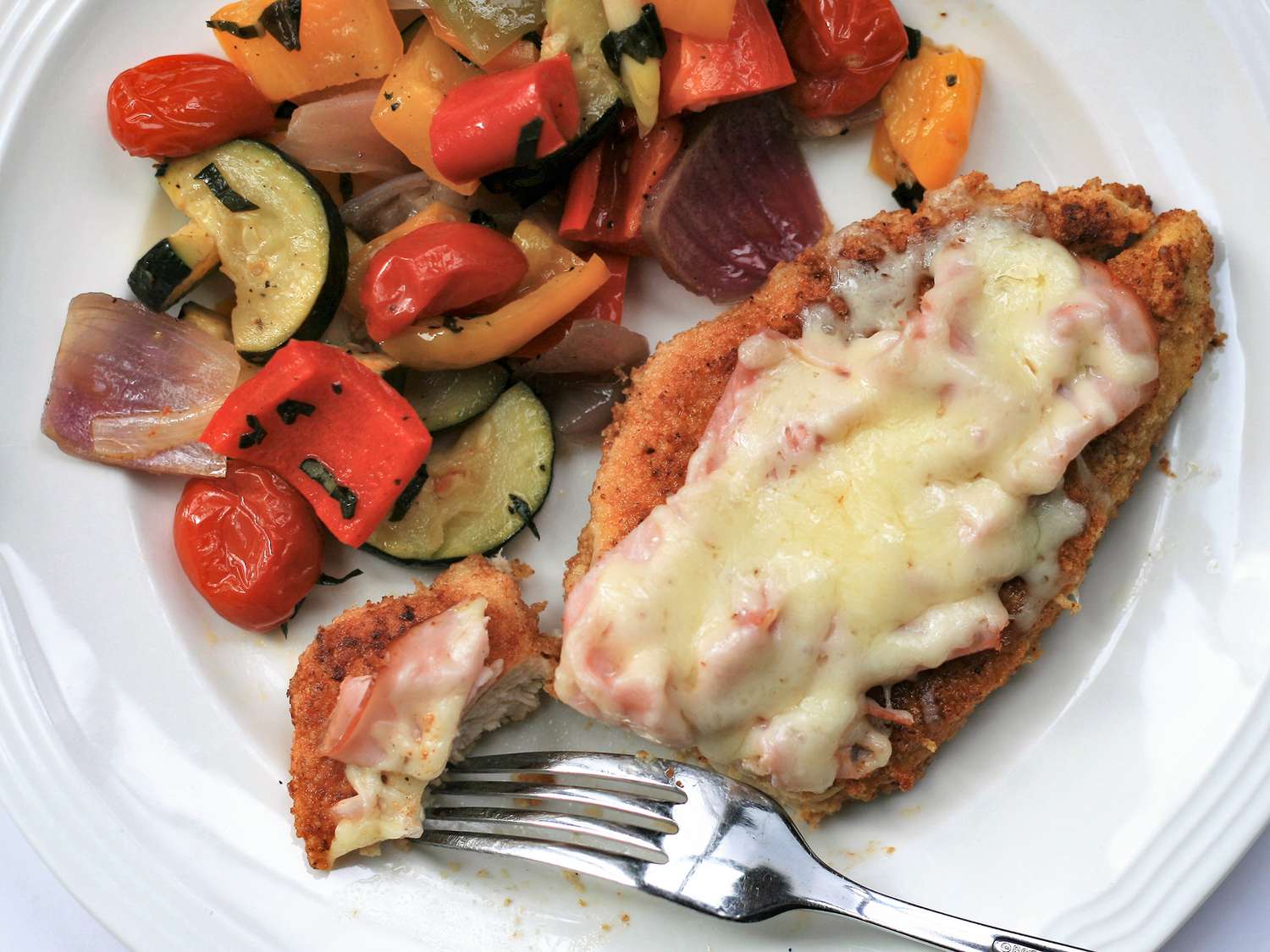 Keto Open-Faced Chicken Cordon Bleu | Recipe Cloud App
