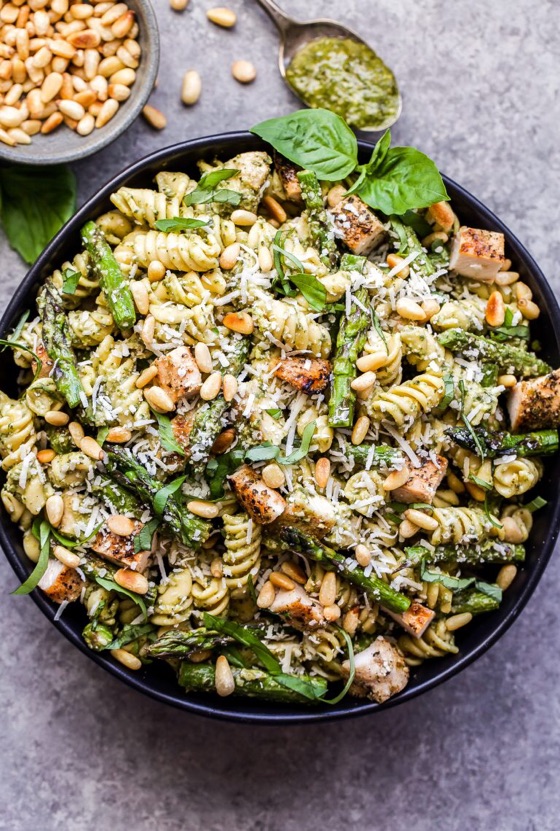 Grilled Chicken & Asparagus Pesto Pasta | Recipe Cloud App