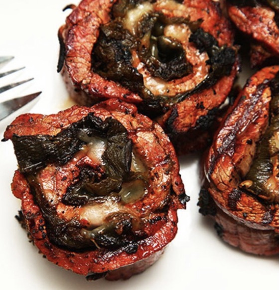Grilled Stuffed Flank Steak With Roasted Chilies And Pepper Jack Cheese Recipe | Recipe Cloud App