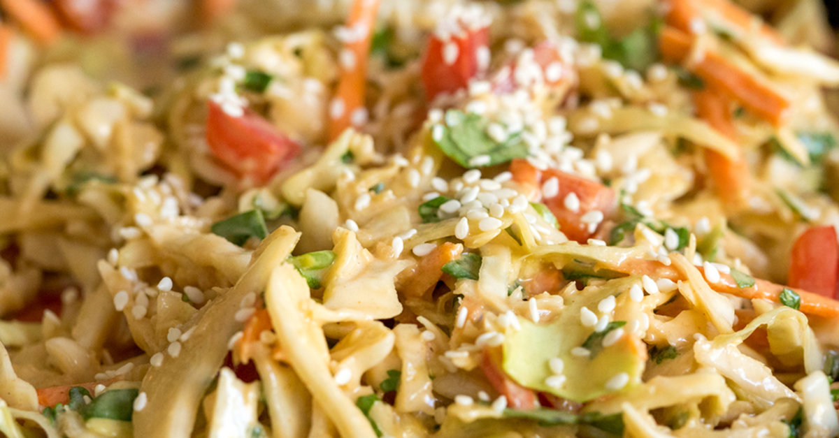 Thai Coleslaw With Peanut Dressing | Recipe Cloud App