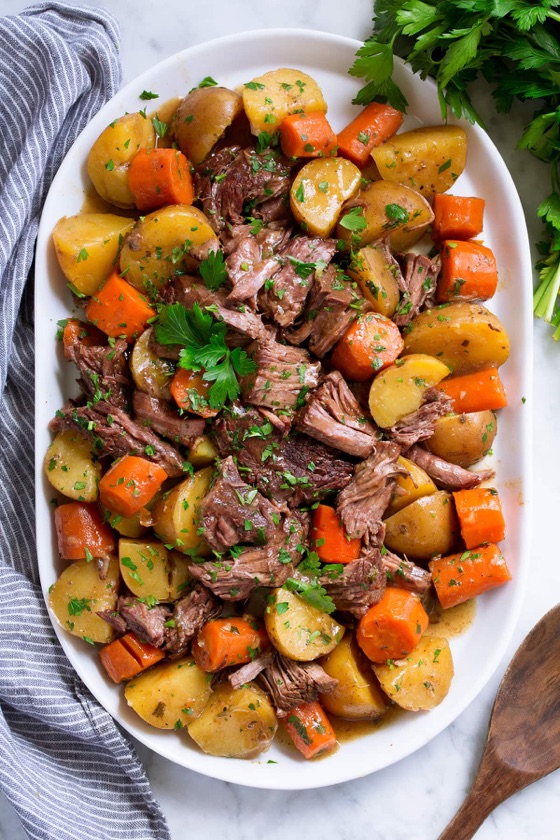 Slow Cooked Roast Beef & Vegetables | Recipe Cloud App