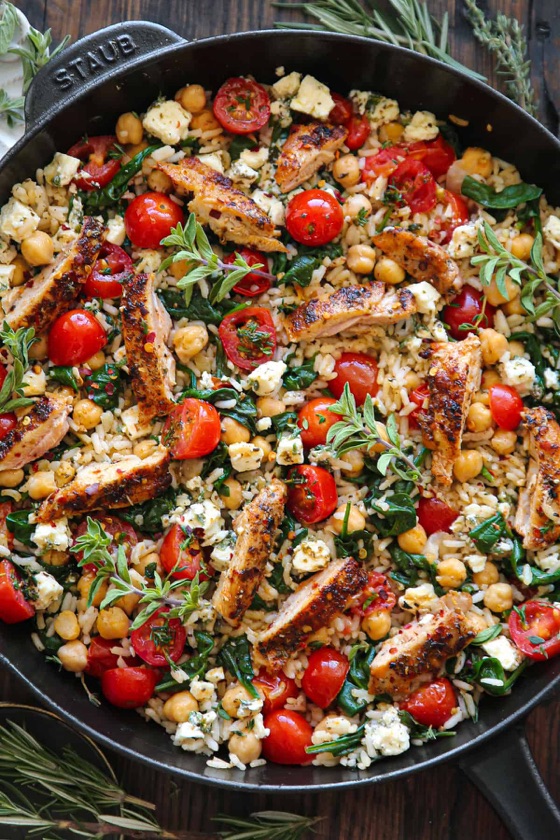 Greek Chicken And Lemon Rice (30 Minutes, One-Pot) - Julia's Album | Recipe Cloud App