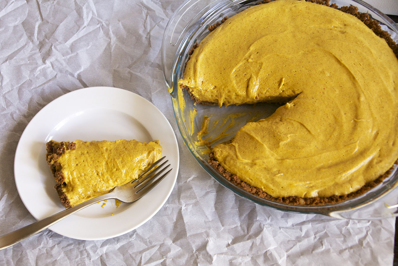 Pumpkin Chiffon Pie with Triple Gingersnap Crust | Recipe Cloud App