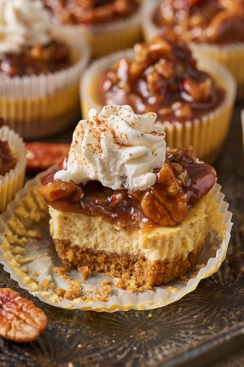 Mini Pecan Pie Cheesecakes | Recipe Cloud App