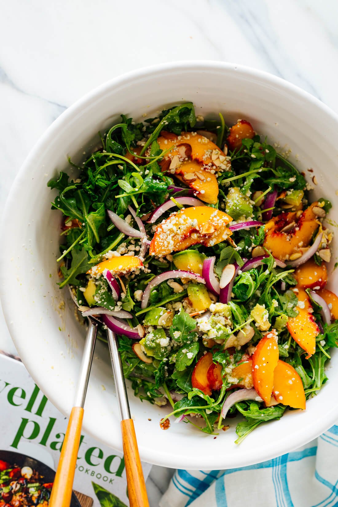 Erin's Peach & Avocado Green Salad | Recipe Cloud App