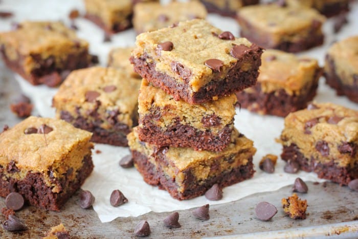 Brookies (Brownie + Chocolate Chip Cookie Bars) | Recipe Cloud App