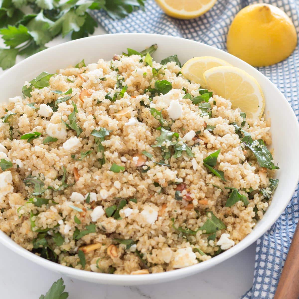 Lemon Quinoa Salad With Feta | Recipe Cloud App